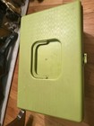 Vintage Wil-hold Wilson Avocado Green Plastic Sewing Box Basket Spool Case