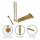 Lag Screws 6 Inch  50pcs Heavy Duty Construction Screw  Structural Wood Screw   