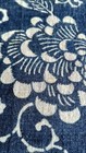 Vintage Japan Boro Old Japanese Cloth Indigo Dyed Chrysanthemum Arabesque
