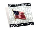 American Waving Flag Lapel Pin - Proudly Made In The Usa