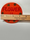 Vintage 60s70s Pin Button   Flower Is Power Anti Vietnam War Slogan Hippie Peace