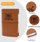 Golf Scorecard Book Leather Golf Journal Notebook With Golf Pencil Golf Yardage 