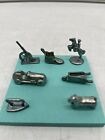 Vintage 1985 Monopoly 7 Pewter Replacement Game Pieces Tokens Pawns Good Shape