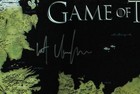Kit Harington Signed Game Of Thrones Westeros Map Framed Poster