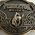 2024 Pendleton Whiskey Let er Buck Rodeo Cowboy Montana Silversmiths Belt Buckle