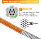 Tie Out Cable For Dogs 10 20 30 50 100ft Dog Leads For Yard Chew Proof heavy Dut