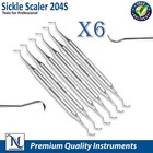 Dental Sickle Scaler 204s Hygiene Posterior Sickle Scaler Hollow Handle X6