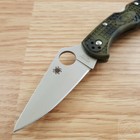 Spyderco Delica 4 Lockback Folding Knife 3  Vg-10 Steel Blade Green Frn Handle