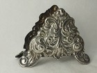 Paper Napkin Holder Art Nouveau Sterling Silver Rare Old Vintage