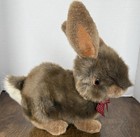 Vintage 1990 Anna  Club Plush Brown Bunny 10  Stuffed Animal Toy