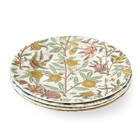 Spode Morris And Co  Luncheon Plates   Set Of 4 Assorted Colors Plates