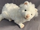 Hansa 9    Tall 18    Long White Plush Floppy Black Eyed Realistic Animal Rodent