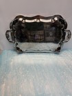 Eton Vintage  Queen Anne Style 24   x 14    Silver Plated Footed Butler Serving Tray