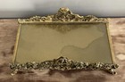 Vtg 24kt Gold Plated Floral Vanity Roses Mcm Mid Century Modern 1950s 1960s Rd