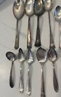 Vintage Silver Plate Silverware Mixed Lot Of 25 Pieces Spoons Serving Forks