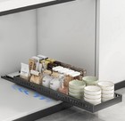 Pots   Pans Organizer Pull Out Kitchen Cabinet Organizer Black - A0145