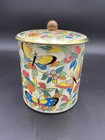 Vintage Mcm Decorative Floral Daher Metal Tin Made In England Retro