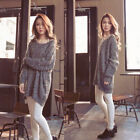 Womens Ladies Oversized Sleeve Knitted Sweater Tops Loose Outwear Coat One Size