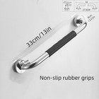 2x Anti Slip Shower Safety Grab Handle 13inch Bath Grab Bar hand Rail Support