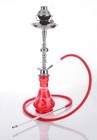 1 Hose 23  Pita Red Hookah Shisha Nargila Water Glass Vase Pipes Smoke Sale