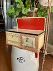 Vintage Wolverine Toy Oven Tin Litho Metal Old Rare 1940   s