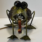 Vtg Metal Lighted Frog Accent Lamp Different Textures pieces Mcm Farm Home Decor