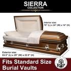 Rest In Power Sierra Casket - Premium Steel Goldsilver