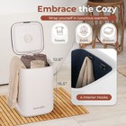 Serenelife Towel Warmer Bucket - 23l Capacity Hot Towel Warmer  black 