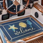  Boat Floor Door Mat Welcome Aboard Mats Outdoor Nautical Coastal Rug home 