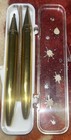 Tiny Gold Pen   Pencil Set In Rhinestone Shooting Star Case