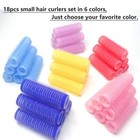 18pcs Self Grip Small Hair Curlers Heatless Roller Hair Curlers Pro Salon Hai   