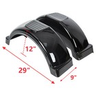 Lh   Rh Trailer Fenders W  13  Diameter Wheels For Single-axle Trailers