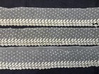 Antique Ivory Cotton Tambour Lace Trim 1880-1900s 3pcs 76    L 2-3    W As Is