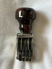 Vintage Crown Four Number Row Rubber Pricing Ink Stamp Used Made In The U s a 