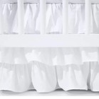 Cloud Island Baby Ruffled 3 Tiered White Crib Skirt dust Ruffle   2 Crib Sheets