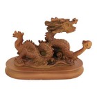 5  Wooden-like Feng Shui Chinese Imperial Dragon Statue For Year Of The Dragon 2