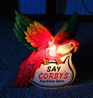 1950s Corby s Blended Whiskey Parrot 3d Sign  ex   Stunning   