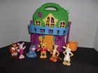 Winnie The Pooh 100 Acre Wood Treehouse Mattel Play Set Vintage With Figures