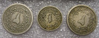 Coin Egypt 1886 1 10 Quirsh 1907 1 10 Quirsh 1908 2 10 Quirsh  lot 3 Coins