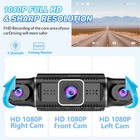 1080p 4 Lens Dash Cam Night Vision Wifi Car  Video Recorder Camera G-sensor