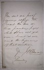 Autograph Letter Signed By J  W  Edmunds  1799-1874   Spiritualist  Author