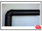 6 Inch Dia  Black Wood Stove Pipe Snap-lock Design Single Wall 24 Gauge Steel
