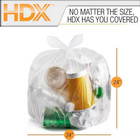 10 Gallon Clear Trash Bags 250-count Waste Liners Garbage Can Liner