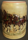 Anheuser Busch Budweiser 1980 First Holiday Christmas Stein Mug Very Rare    