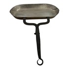 Antique French Hand Hammered Copper Dripping Pan With Wrought Iron Handle