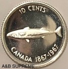 1967 Canada Dime Ten Cents Proof Like From Obw Roll Choice Gem Bu Unc 80  Silver