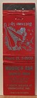 Moore s Bar Greencastle In Indiana Girlie Bottoms Up Vintage Matchbook Cover