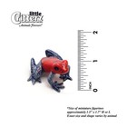 Little Critterz Red Frog- Dart Frog  strawberry  - Miniature Porcelain Figurine