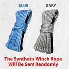 2pcs Synthetic Winch Rope Line 1 4 x 50  10000lbs Recovery Cable 4wd Atv Utv Ab