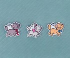 Aristocats Magnets Set Of 3  Marie Toulouse Berlioz  Cats Clear Glitter